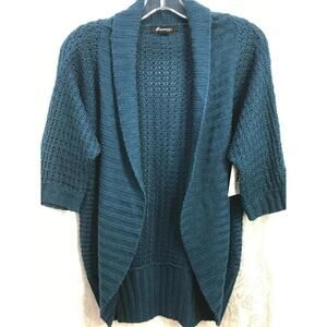 Forever 21 Dark Teal half Sleeve Cardigan Sweater Ladies SP